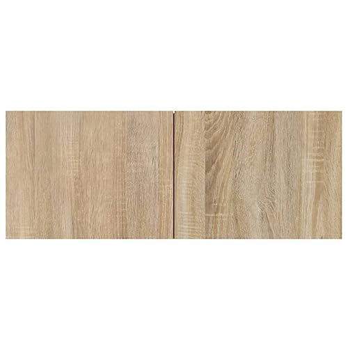 Genérico Wenjingqi Muebles de TV 2 uds Madera ingeniería Roble Sonoma 80x30x30 cm, Marrón 804538