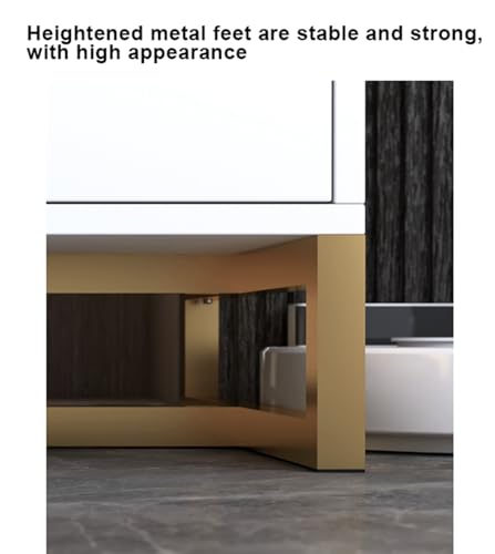 Mueble de TV Moderno para televisores de 55/65", Centro de Entretenimiento con Mueble de Almacenamiento, Mesa Consola para TV, Mueble Multimedia para Sala de Estar, Dormitorio y Oficina, C,