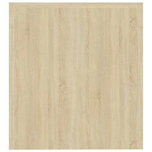 Genérico Wenjingqi Mueble de TV con Luces LED Color Roble Sonoma 140x36,5x40 cm, Marrón 804367
