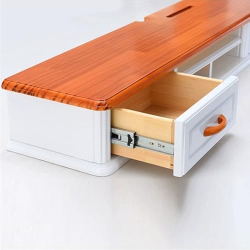 Genérico Soporte de Entretenimiento Mueble de TV para Sala de Estar Estante de Audio/Video, con Mesa de Consola de Medios de Almacenamiento, Soporte de TV Flotante montado en la Pared, gabinete de TV