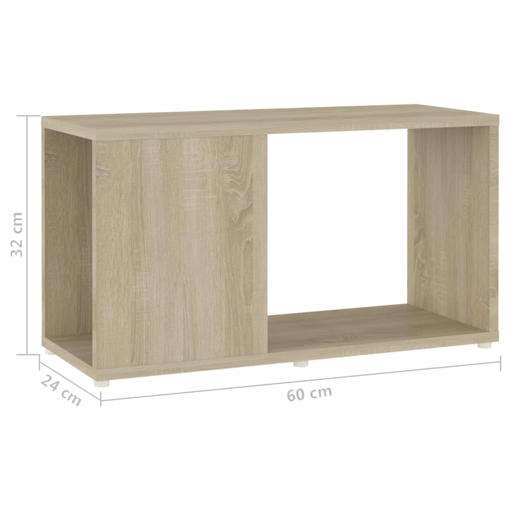 ShGaxin Mueble para TV, Mesa TV, Mueble TV Salon, Mueble Television, Mesa Television, Muebles De Salon, Mesa Salón TV, aglomerado Roble Sonoma 60x24x32 cm