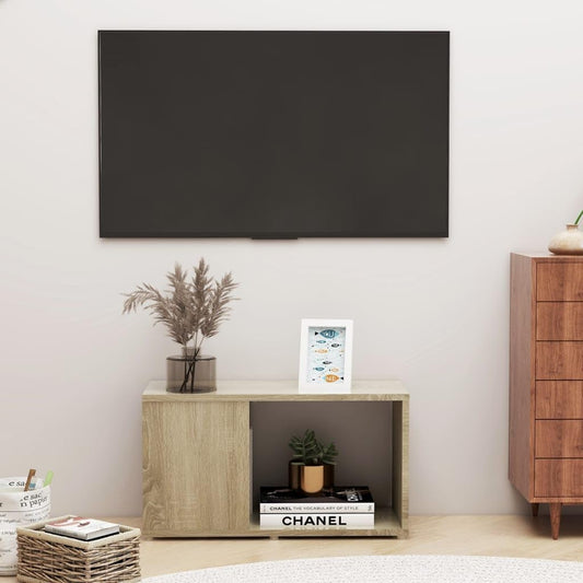 ShGaxin Mueble para TV, Mesa TV, Mueble TV Salon, Mueble Television, Mesa Television, Muebles De Salon, Mesa Salón TV, aglomerado Roble Sonoma 60x24x32 cm